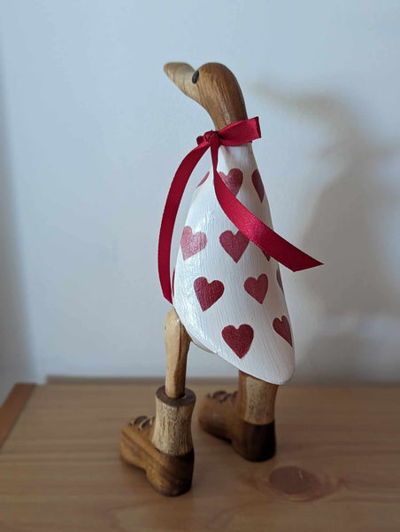 Emma Bridgewater Hearts Design Wooden Duck Decoupage Valentine