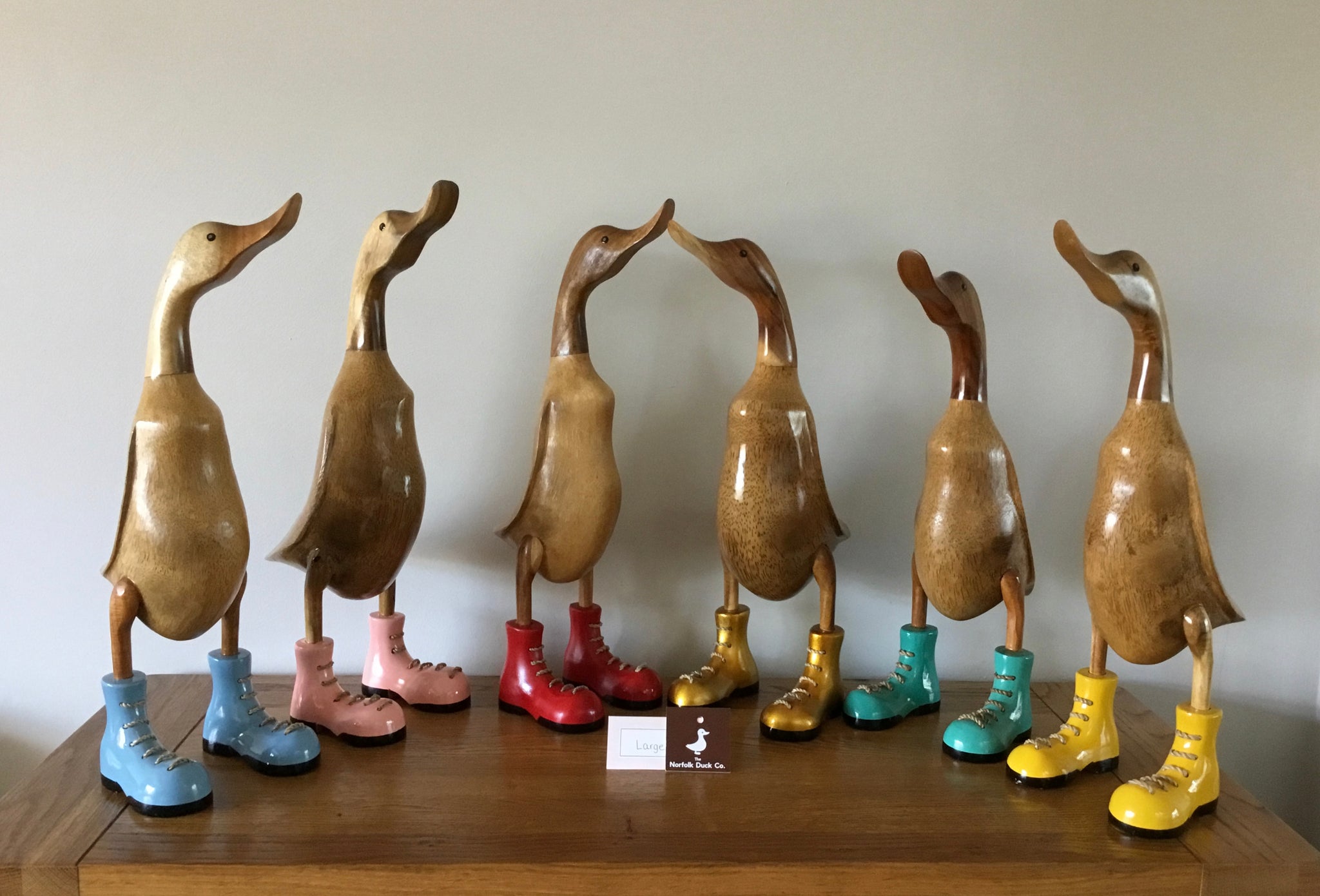 Wooden clearance duck with boots