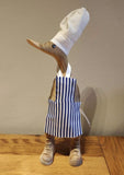 Chef wooden duck, cook, kitchen, home decor, Fathers Day, Chef gifts